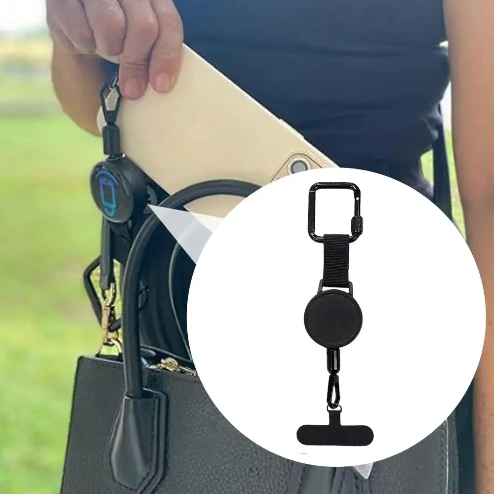 Retractable Anti-Theft Smartphone Safety Strap with Belt Clip