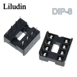Assorted Pack of 10 High-Quality IC Socket Connectors (Various Pin Configurations) - 100 Pcs (DIP-8)