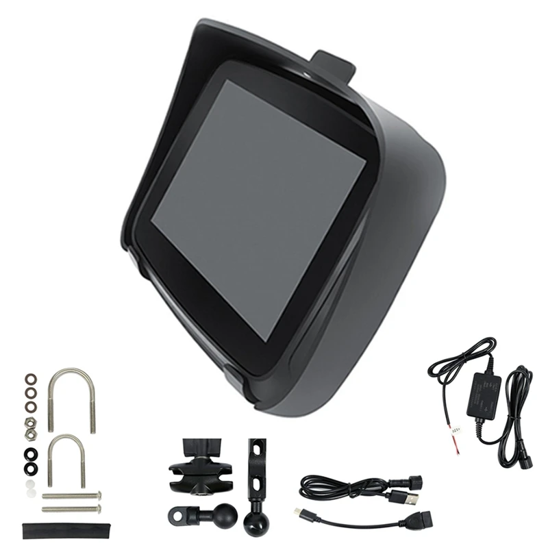 1Set Moto Gps Moto Navigazione Navigatore Motore Portatile Moto Carplay Android Auto Stereo Navigazione Gps In Plastica