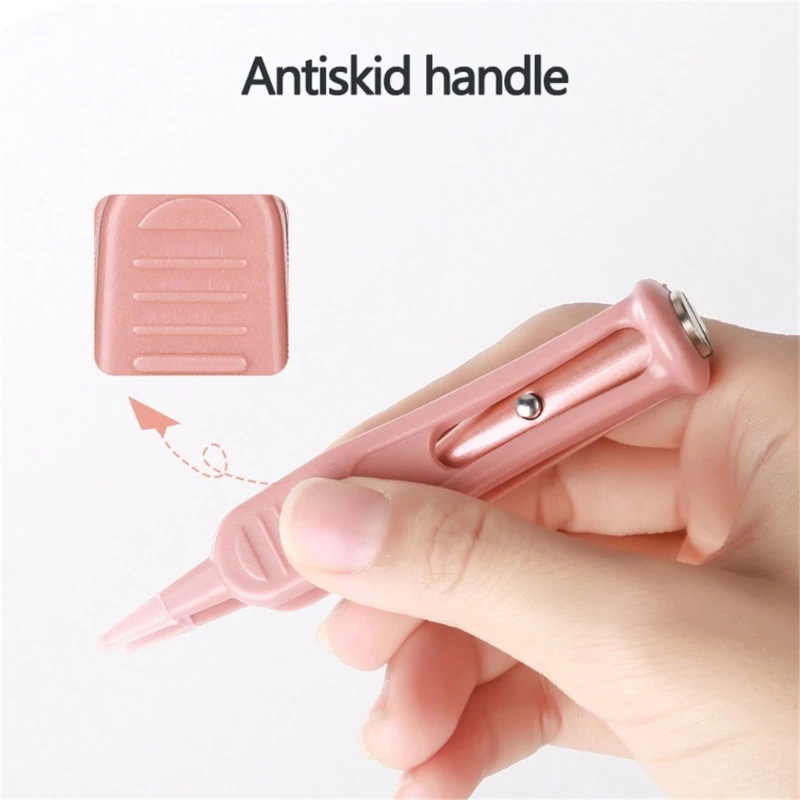 Lighted Tweezers Baby Nasal Booger Cleaner Illuminates Snots Extractors Infant Tool Visible Light for Safe Dirt Removal