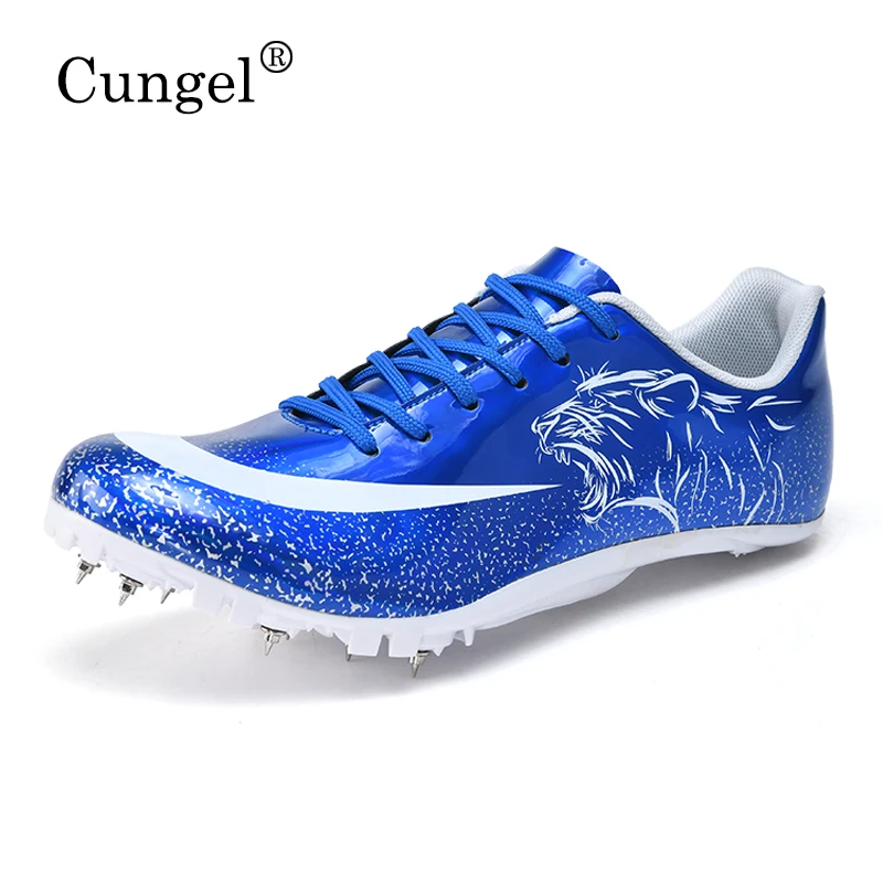

Unisex Track Field Shoes Pu Spikes Sneakers Non Slip Spikes For Running Nails Shoes Track And Field Comprehensive Training Shoes