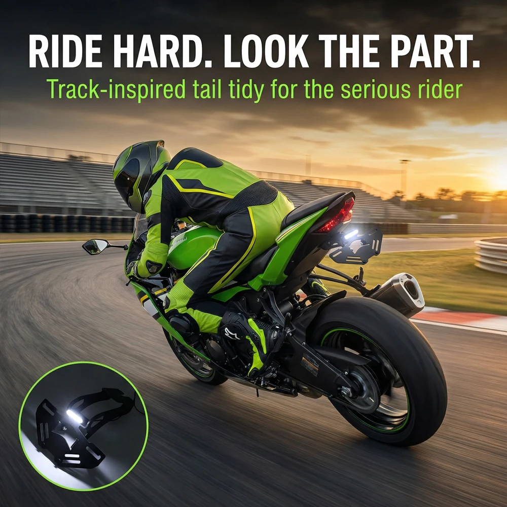 가와사키 ZX6R ZX636 ZX-6R ZX-636 2024-2025 오토바이 리어 펜더 제거 테일 타이디 번호판 홀더 브래킷 ZX 6R