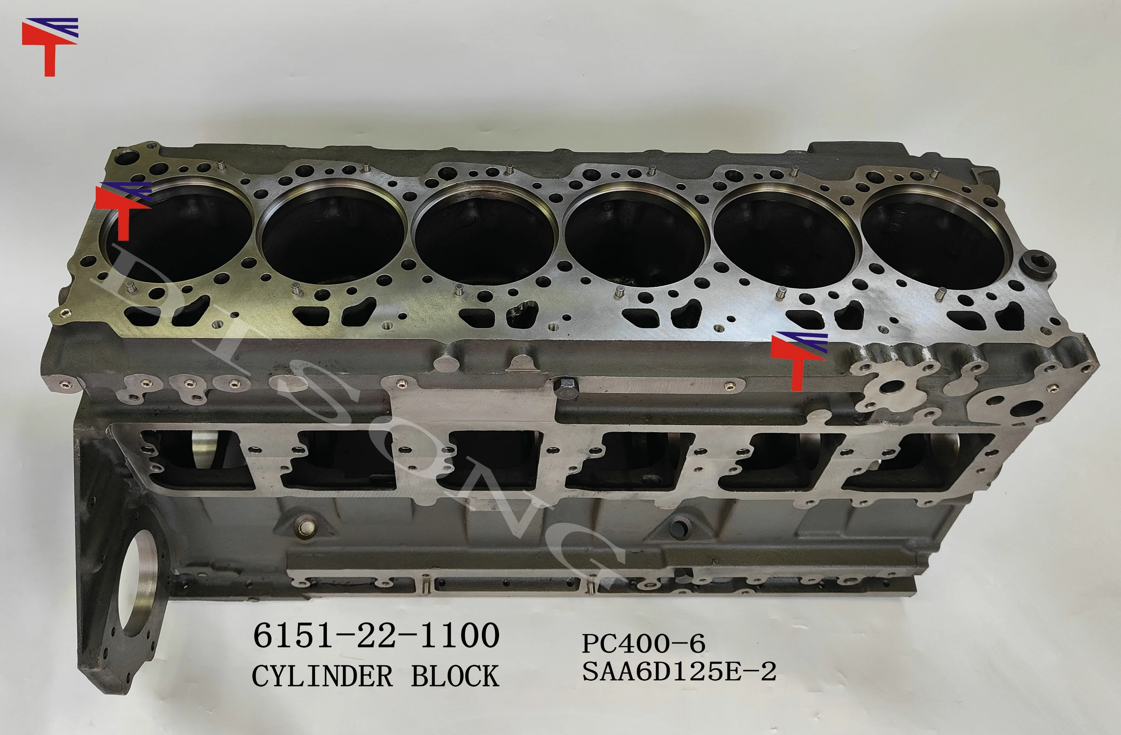 Machinery engine cylinder block 6151-22-1100 for excavator