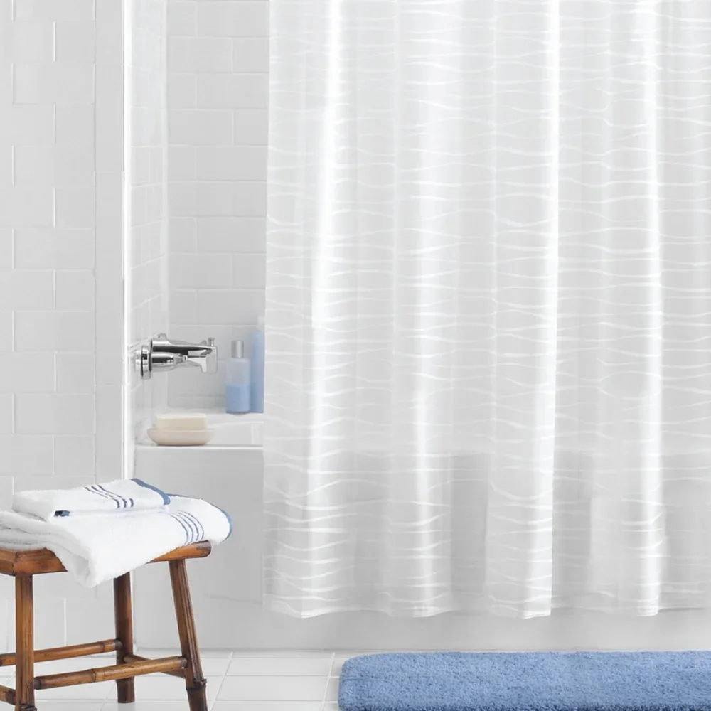 Wave Design Waterproof PEVA Shower Curtain 6
