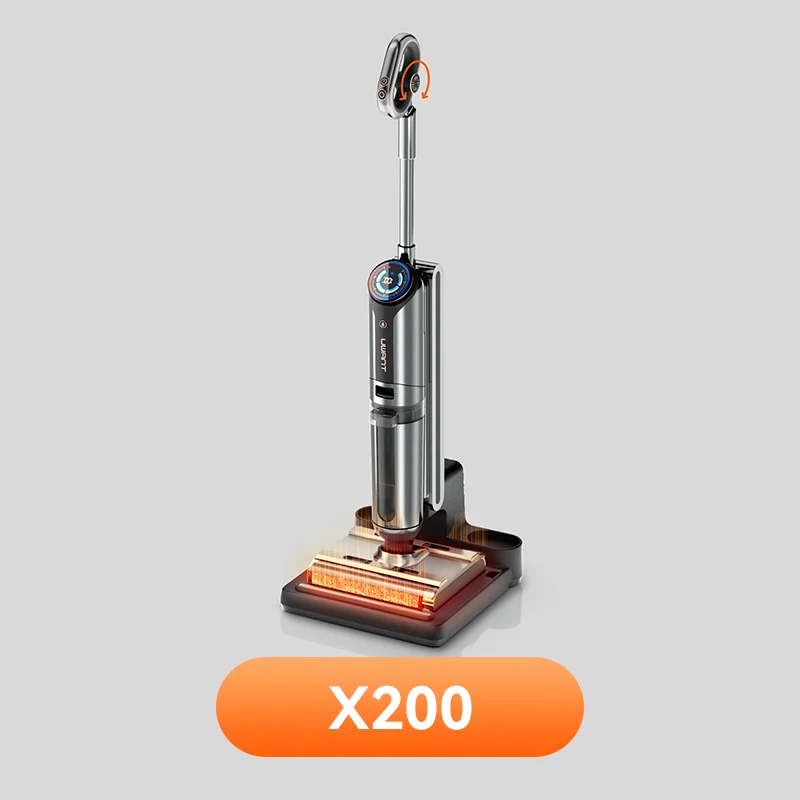 UWANT X200 double roller brush hot water floor washer Welt washing drag suction drying household appliances 2
