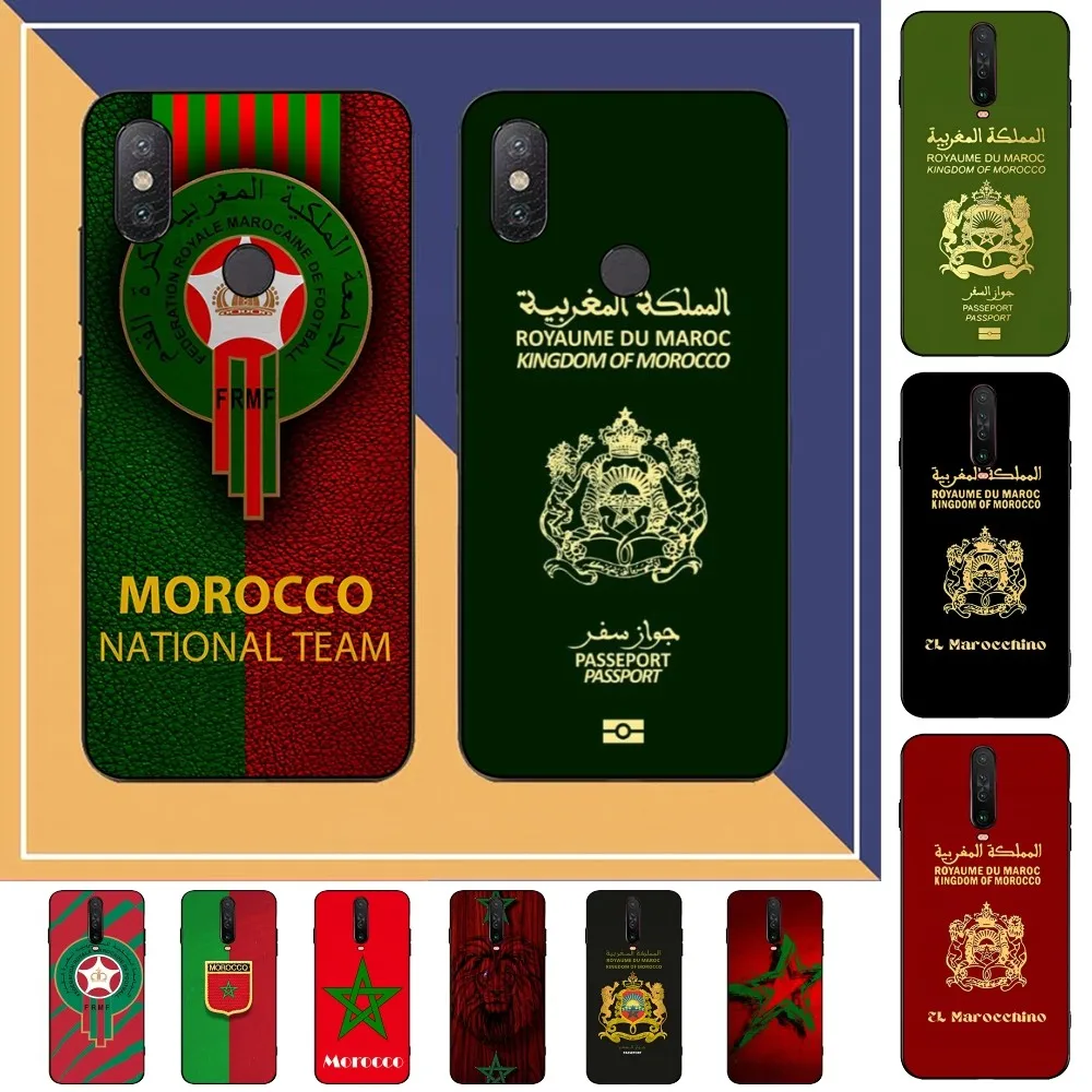 Marocco Flag Passport Art Phone Case Per Redmi Note 4X5 A 6 7 8 Pro T 9 Pro 9S 10 Pro 11 Pro 11S 11Epro Pocom3Pro