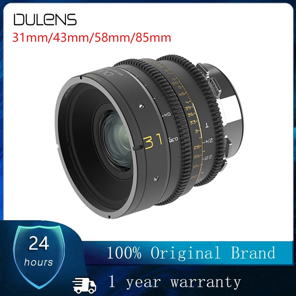 Dulens Apo Mini Prime Full Frame 31Mm 43Mm 58Mm 85Mm T2.4 Cine Lens Lenti Apocromatiche Per Arri Pl Mount Canon Ef Lens Mount