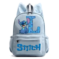 New Stitch Disney Backpack Child Cute Cartoon Letter Printed Children's Backpacks Kids Large-capacity School Bags Birthday Gifts 3