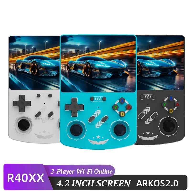 FUNKIDDY R40XX Console de jeu rétro Portable Open Source ArkOS 4.2 "écran IPS 4000mAh lecteur de jeu vidéo de poche Portable cadeau pour enfants