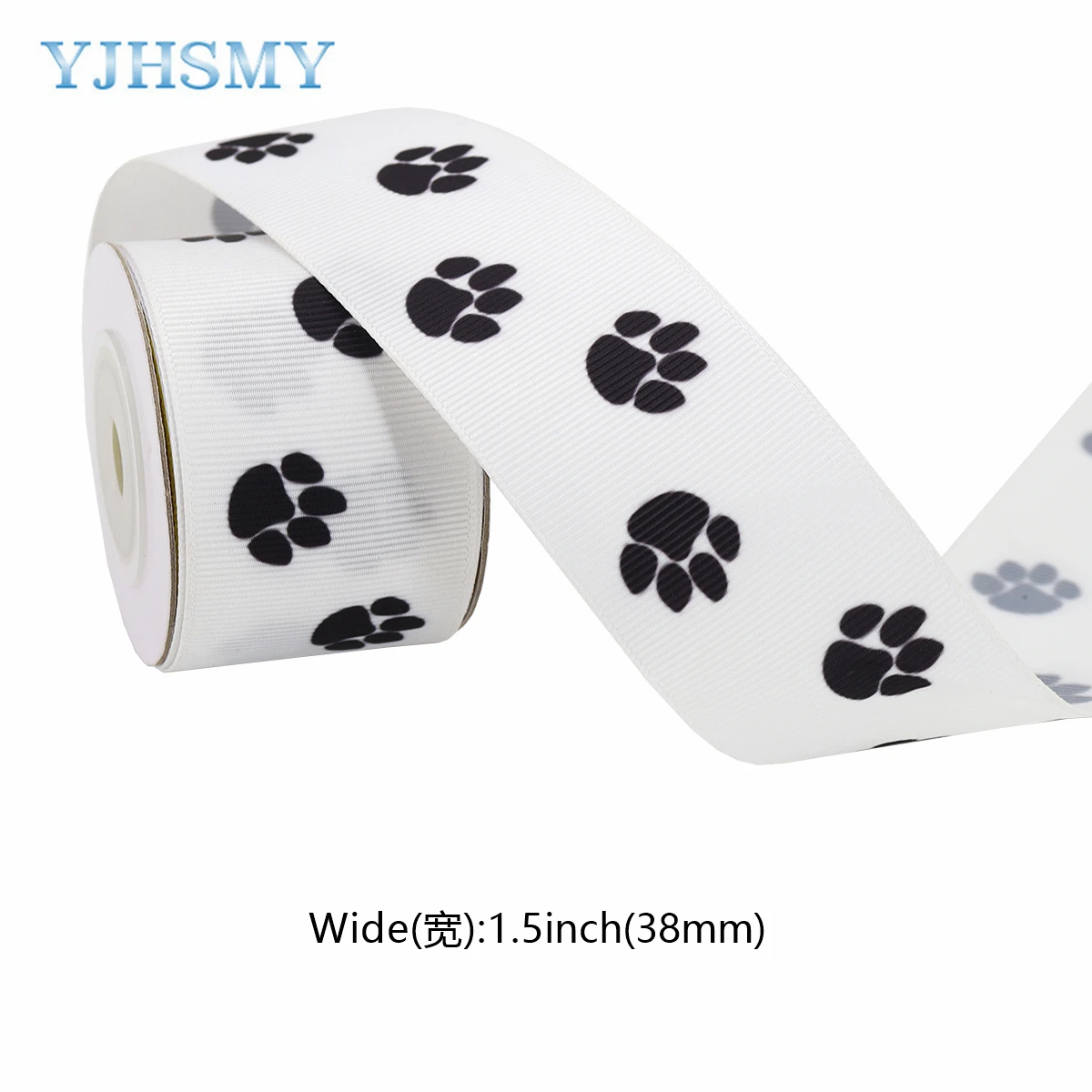 Satin Paw Print Ribbon