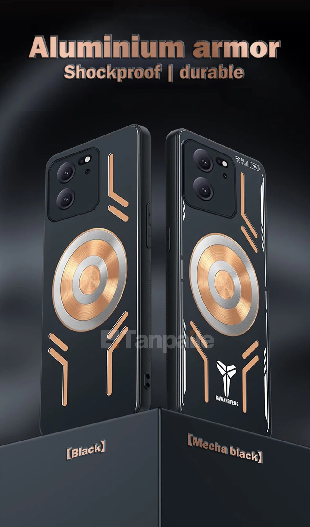 Magnetic Cooling Phone Case For Redmi K60 Ultra Xiaomi 13T Pro E 50 40 40S Shockproof Copper Heat Dissipation Metal Back Cover