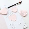 100Sheets/Set heart shape Memo Pad Creative Adhesive pink Color Note Paper Tearable DIY Scrapbook Paper Students 2