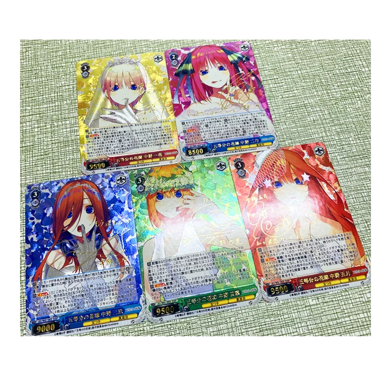 

5pcs/set The Quintessential Quintuplets ACG Sexy Toys Hobbies Hobby Collectibles Game Collection Anime Cards
