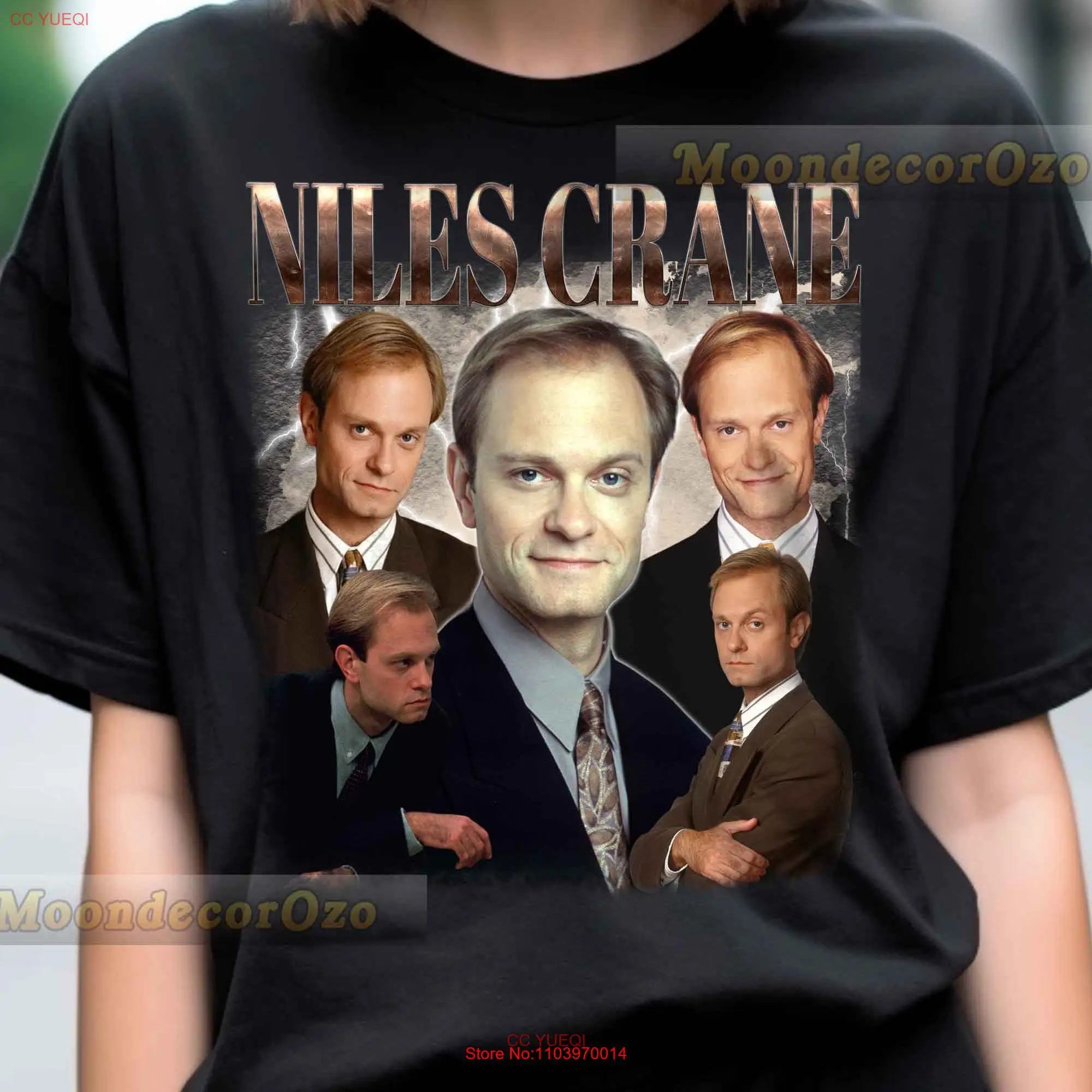 Фото Винтажная Футболка Niles Crane, с длинным или коротким рукавом №1