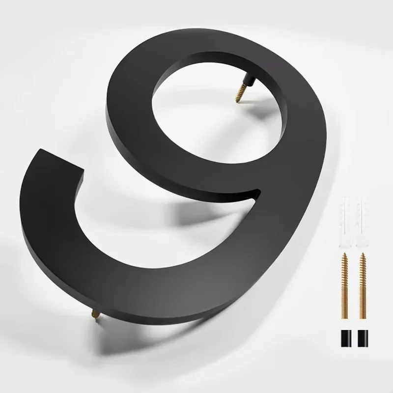 House Number Signs House Numbers House Wall Plaques Number Plate 8 Inch House Number Outdoor 26 Letters #0-9 Numeric Home Outdoor Numbers Plaque Signs Address Numbers Street Slogans Custom Sign