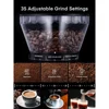 Coffee Grinder, Anti-static Conical Burr Coffee Grinder W/ 35 Precise Grind Setting, 2-12 Cup Select Timer, Coffee Bean Grinder 3