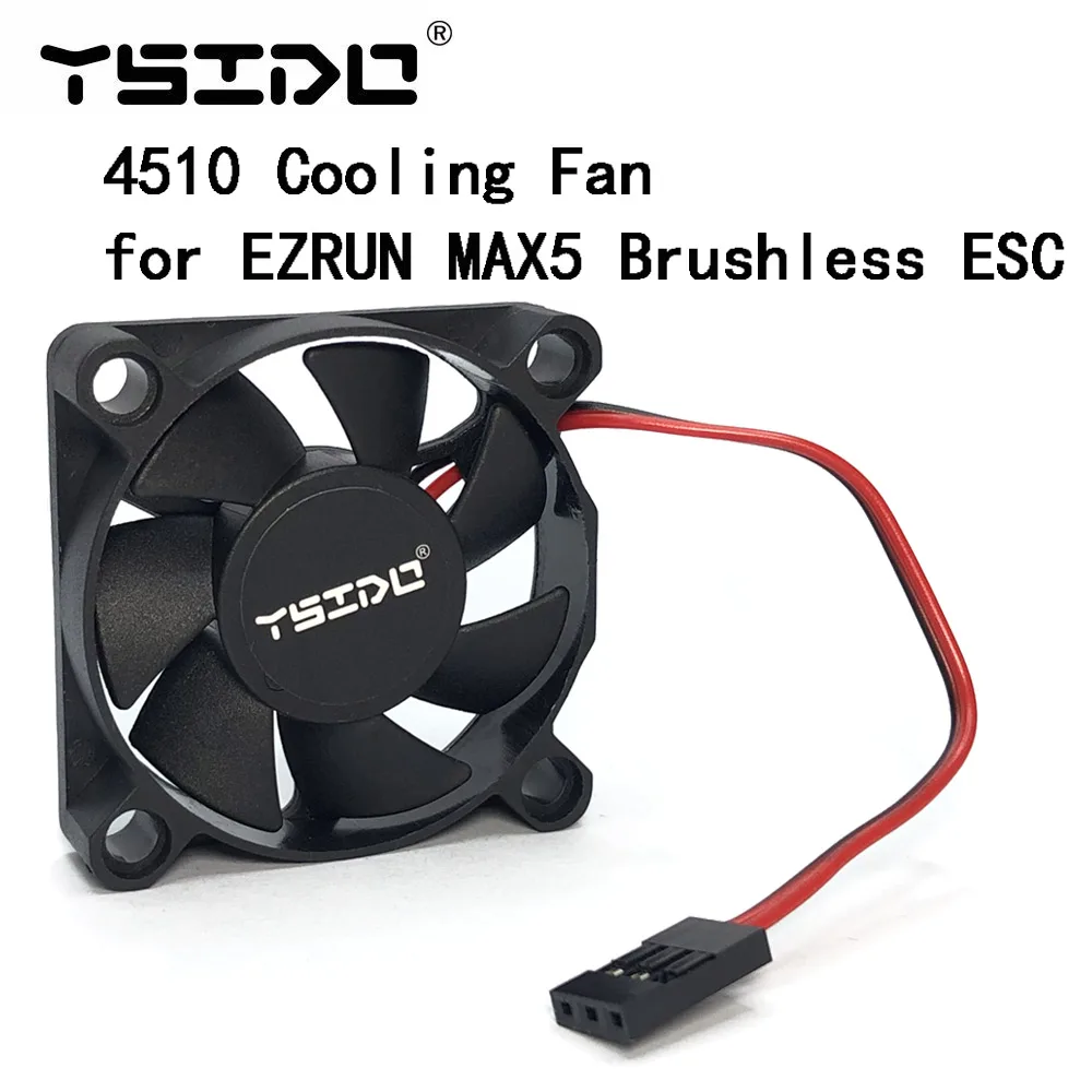 Ysido 4510 45Mm 8.4V @ 11000Rpm Motore Esc Ventola Di Raffreddamento Per Traxxas Arrma Redcat Hobbywing Ezrun Max5