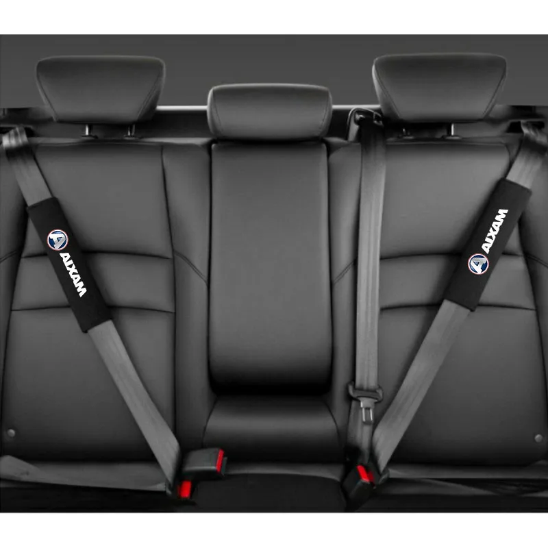 2Pcs flannelette Car Seat Belt Cover Car Safety Belt Shoulder Protection aixam city s 4 6 7crossline 4 6 minauto roadline R seat belt covers seat belt protector car seat belt accessory