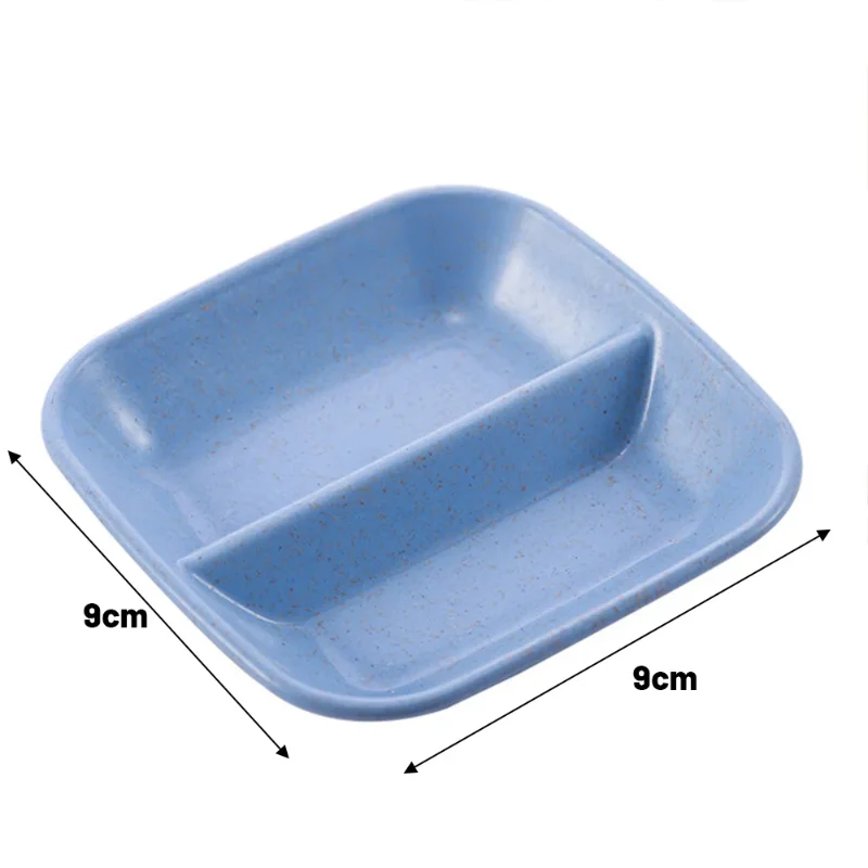 Seasoning Dish Creative Wheat Straw Kitchen Snack Sauce Plate Household Tableware Sauce Dipping Snack Dish