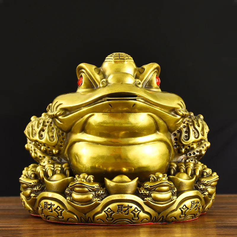 

2023 NEW Asia Business booming Bring wealth money GOOD LUCK HOME SHOP Company Wealth ZHAO CAI JIN CHAN mascot statue