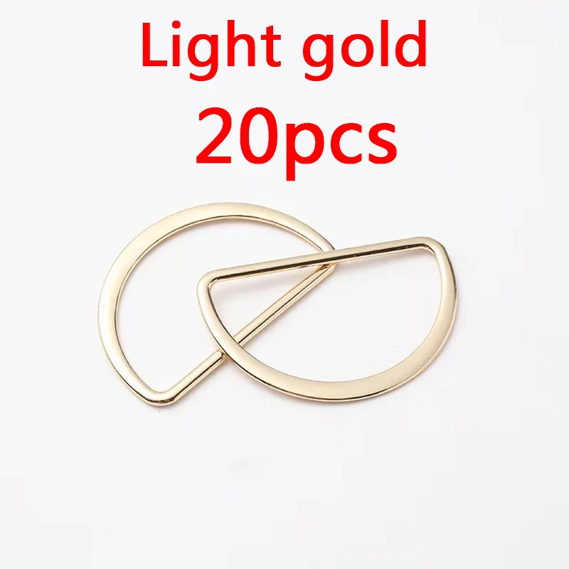 30 Anneaux En D En Métal - 1/2" ID, 3,8mm D'épaisseur - Ouverture Pour Sacs - Bronze Clair