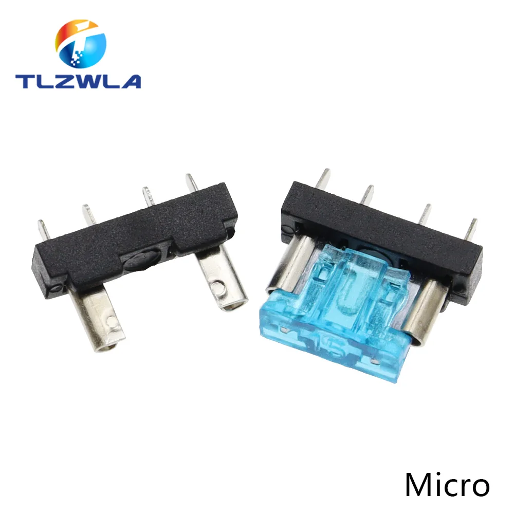 10PCS Auto Sicherung Halter PCB Board Standard Mini Micro Kleine Klinge Auto Automotive Boot 32V Für PCB Board sicherheit Clip Einsetzen Typ – Detail 10