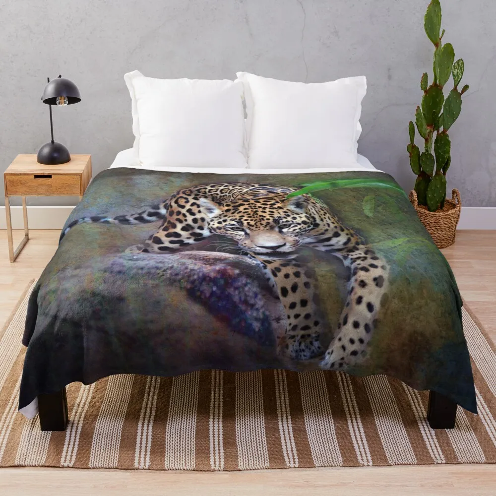 

The Jaguar Throw Blanket Soft Bed Blankets Nap Blanket Kid'S Blanket