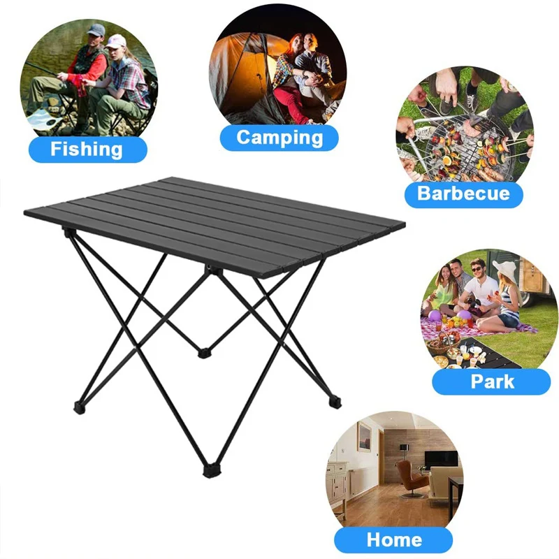 

Camping Table Pliante Ultralight Folding Tables For Outdoor Hiking Garden Party Dinner Picnic BBQ Foldable Aluminum Desk