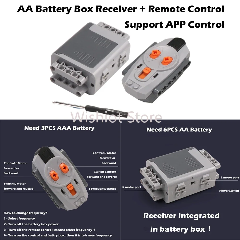 Enhanced Remote Control Power Functions MOC Train with Lithium Battery Box