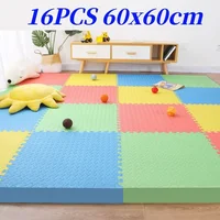 Tatame Puzzle Mat Thick 1.2cm Baby Game Mat 60x60cm Play Mats 16PCS Baby Play Mat Baby Activity Gym Game Mats Floor Mat Foot Mat 1