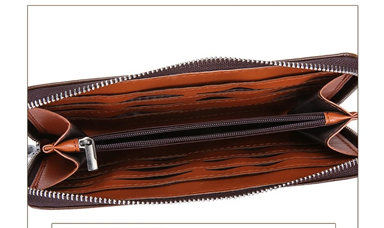 Luxus Marke Männer Kupplung Tasche Leder Lange Geldbörse Passwort Geld Tasche Business armband Telefon Brieftasche Männlichen Casual Handliche Taschen 2025 – Detail 14