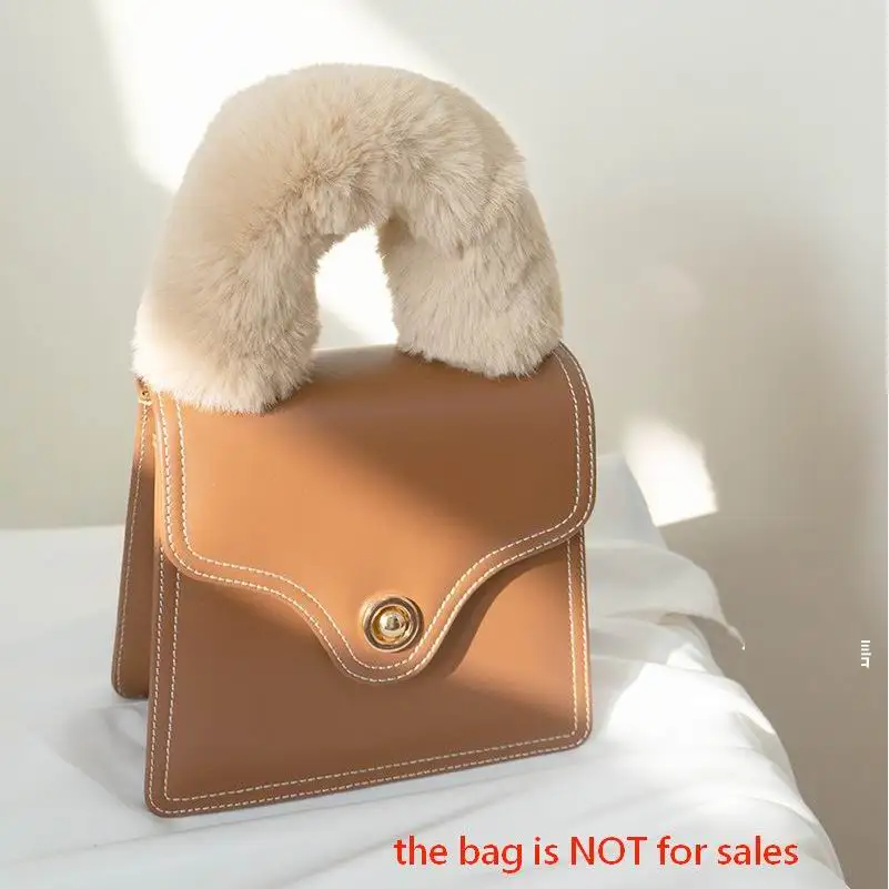 35cm Replacement Bag Strap Genuine Mink Fur Handbag Shoulder Straps Handle  For Women Purse Belts Winter Accessories R43 - AliExpress