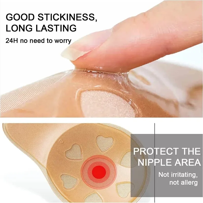 Women Push Up Bras Self Adhesive Silicone Strapless Invisible Bra Reusable Sticky Breast Lift Up Tape Gym Bra Pads Chest Pad women lingerie womens bras womens lingerie bra pads
