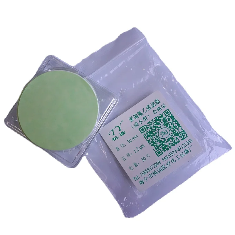 

50pcs/100pcs Lab PVDF DIA 13mm To 100mm Mutiple Aperture Default 0.22 Um HYDROPHOBIC Microporous Organic Filter Membrane