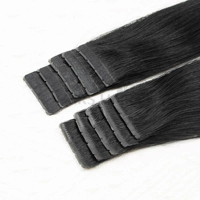 MRSHAIR-Extensions de Cheveux à Double Onglets Invisible en PU, Bande Sans Colle, Trame Plate, Micro Lien, 16 Pouces, 40g, 10 Pièces/Paquet