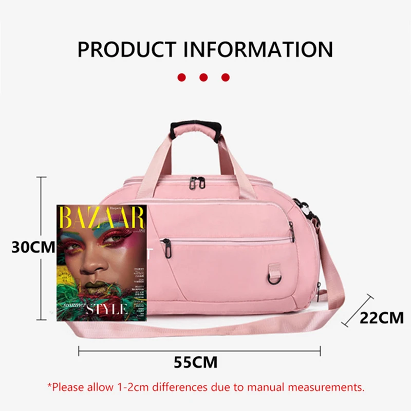 Fitness Gym Bag Travel Backpack Women Shoulder Bags Outdoor Yoga Bag Training Luggage Bag Crossbody Dry Wet Backpacks XA300A