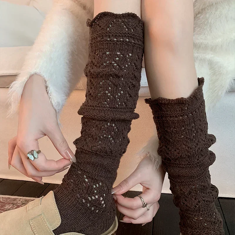Cozy Hollow Women's Soft Warm Knitted Socks - Comfortable Autumn Winter Long Tube Boot Socks