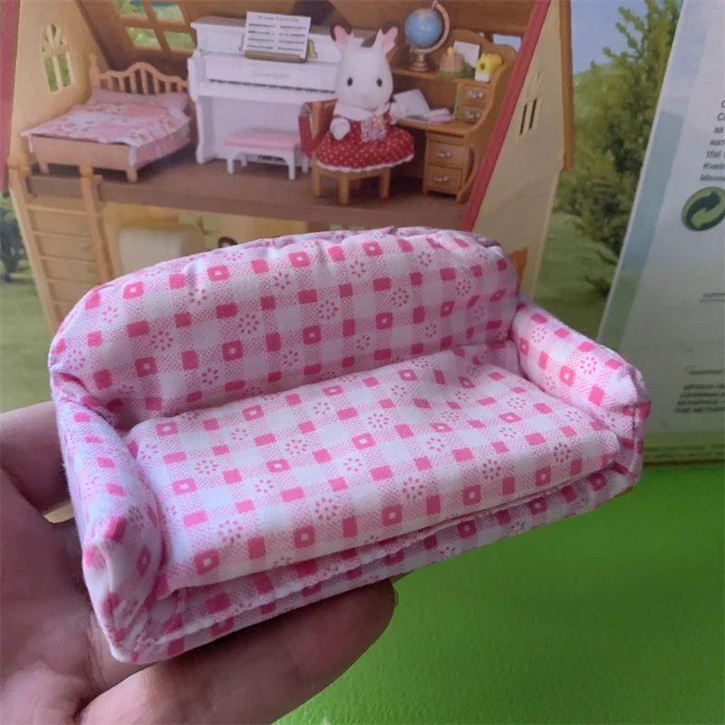 Sylvanian Families Sambel Family Toy Doll Animal Doll Mini Decoration Sofa
