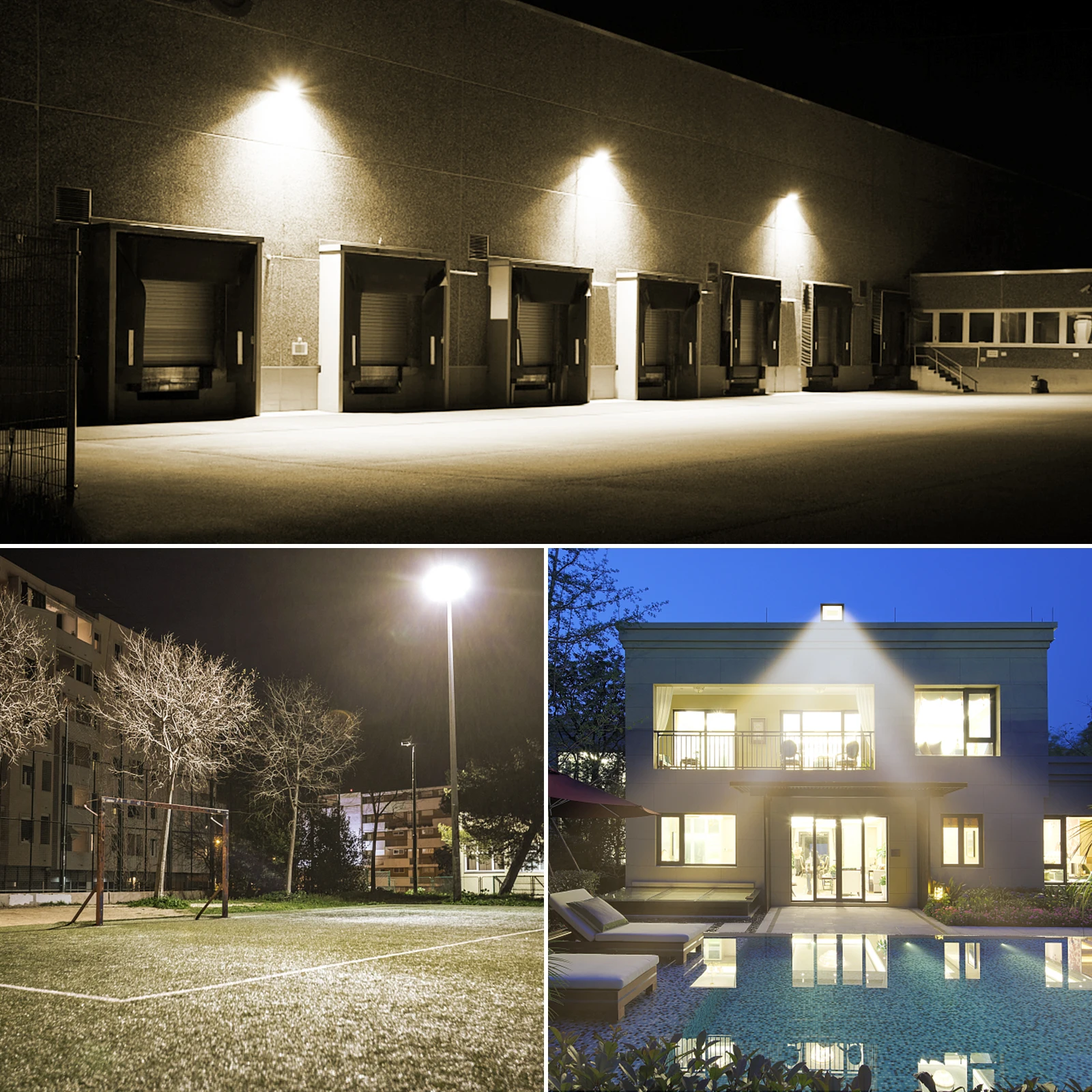 SKYWORLD 50W 75W 100W 150W 200W LED Flood Light 110V 240V Floodlight with Plug Street Garden Wall Lamp Outdoor Lighting 4000K