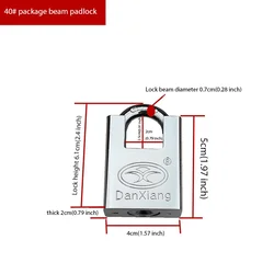 Heavy Duty Stainless Steel Waterproof Security Padlock Anti-Theft Tool (40MM)