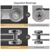 1pcs Trolley Assembly Upgraded Load and Stable 4 Wheel Light Duty for Use with All 1-5/8" or Taller Strut Channel 4