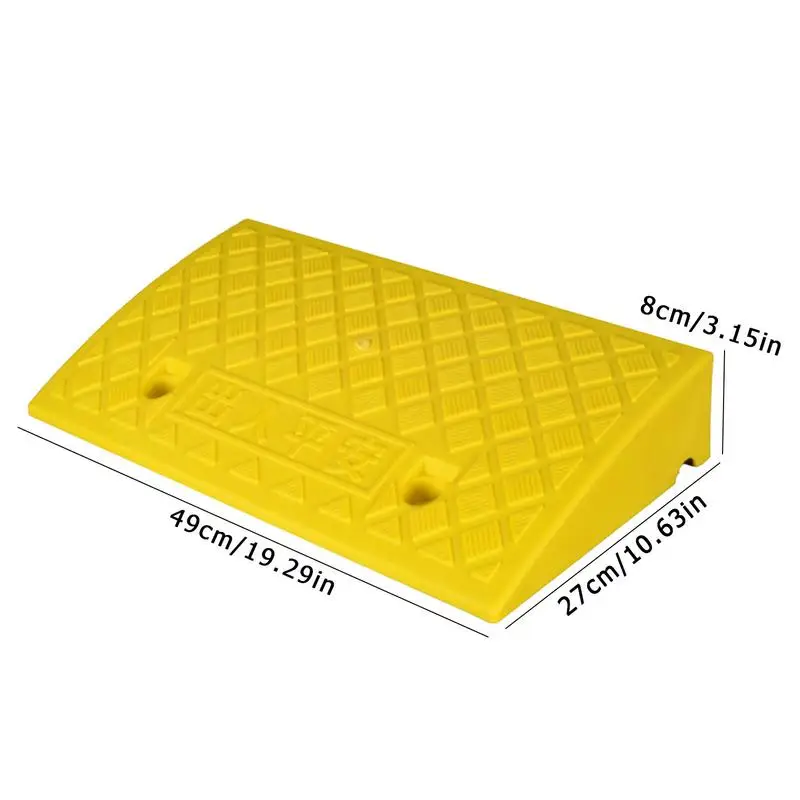 Vehicle Ramps Entry Ramp Heavy Duty Home Threshold Step Mat Non Slip Garage Ramp Sturdy Versatile For Cars Trucks Scooters