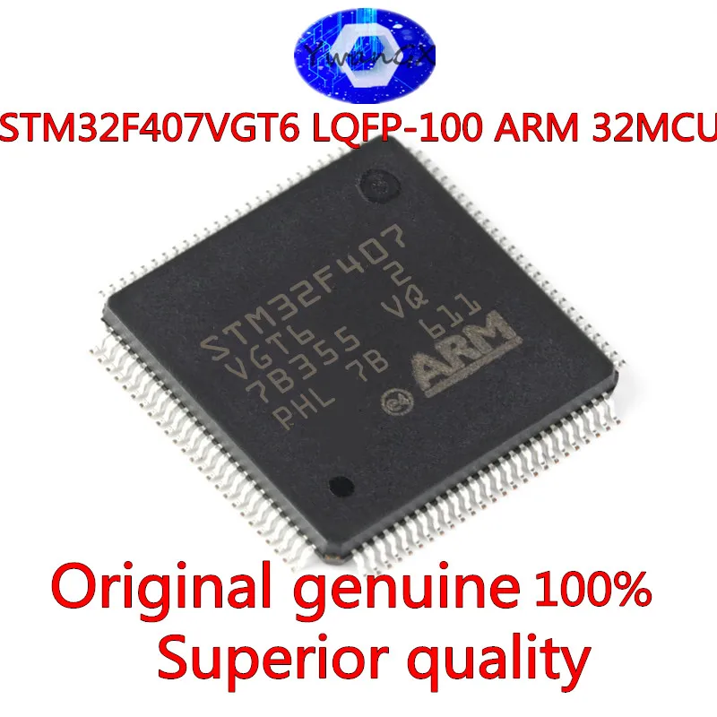 

Original genuine stm32f407vgt6 lqfp-100 arm cortex-m4 32-bit microcontroller MCU