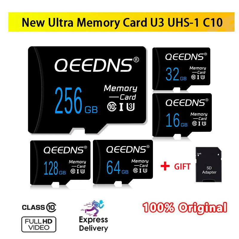 

Карта памяти Micro TF, SD, 64 ГБ, 8 ГБ, 16 ГБ, 32 ГБ, C10, 128 ГБ, 256 ГБ, 512 ГБ, U3, 4K, мини SD карта для телефона, камеры дрона
