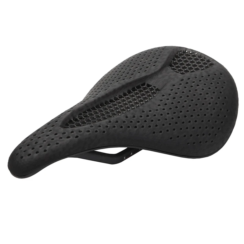 

3D Printed Carbon Fiber Honeycomb Saddle Mountain Bike Cushion Wide Hollow Comfortable Mountain Road Bike Cylcing Cushion