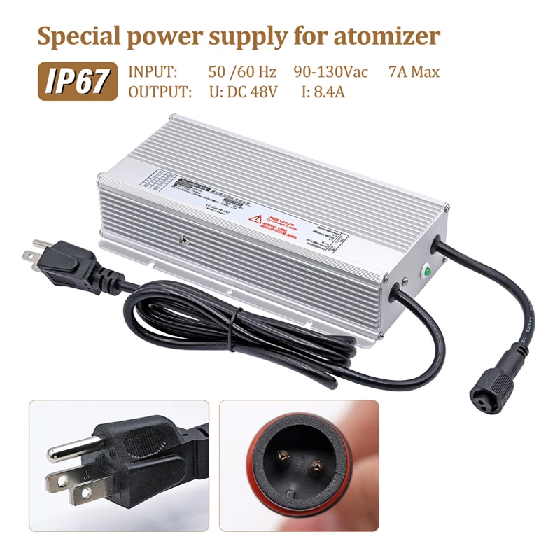 DC 48V 10 헤드 초음파 무화기 가습기, 안개 제조기, 산업용 가습기, 110V, 220V 전원 공급 장치