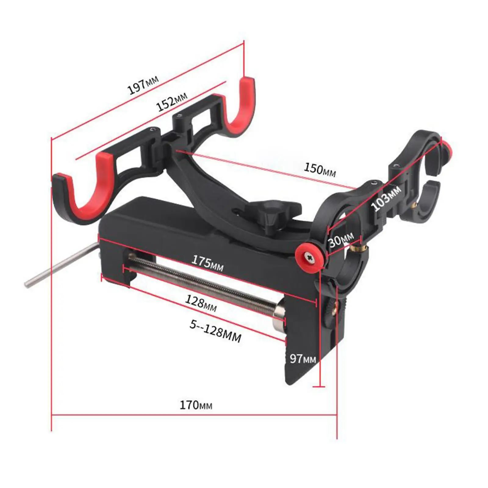 Suporte De Hastes De Barco De Pesca, Braçadeira Grande Dobrável, 2 Rod Rack, Detém 2 Hastes