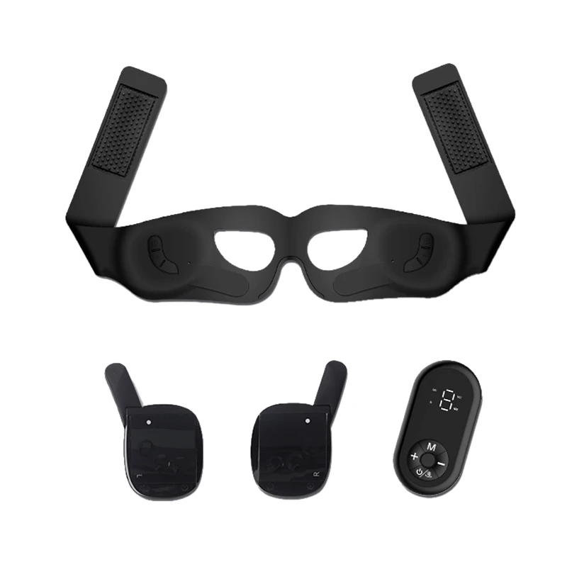 التحكم عن بعد الكهربائية تدليك العين الاسترخاء قناع العين نظم الإدارة البيئية الحالية الصغيرة الترددات اللاسلكية ضغط الساخنة شد العين تخفيف التعب والحد من التجاعيد العين كيس أسود العين الجمال العين حماية الصك