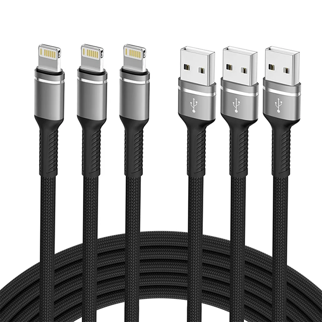 MFi Certified Nylon Braided Fast Charging USB Lightning Cable