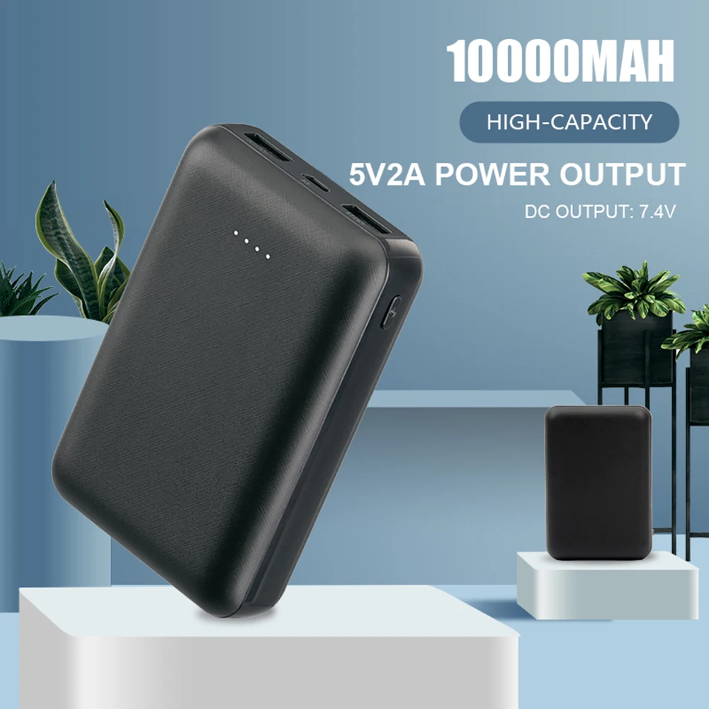 10000mAh Power Bank Portable Charger External Battery Pack for Heating Vest Jacket Scarf Socks Gloves Electric Heating Equipment